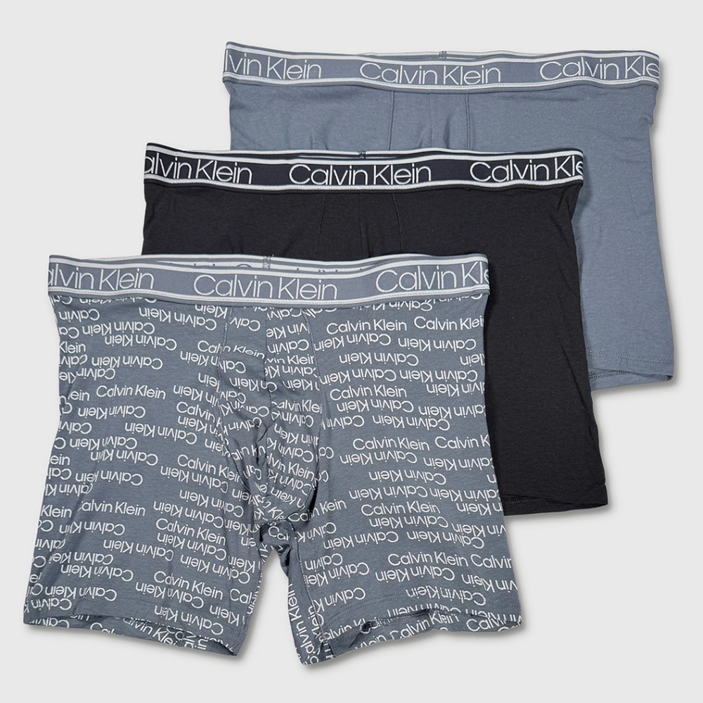 Calvin Klein‎ Boxer Briefs - NWT Mens Large (36-38) Assorted 3-Pack - #48722-F1